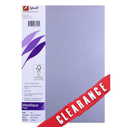 37% OFF-Quill Paper Metallique 120gsm A4 25 Sheets - Silver