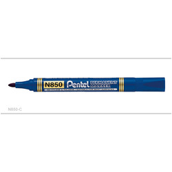 Pentel Permanent Marker N850 Bullet Point Box of 12 Blue