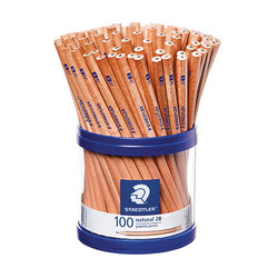 Staedtler Natural Pencils 2B Cup of 100