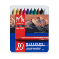 Caran d'Ache Neocolor 1 Wax Pastels Assorted Tin of 10