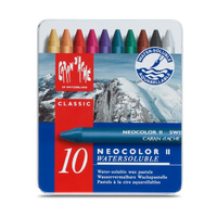 Caran d'Ache Neocolor 2 Water Soluble Wax Pastels Tin of 10