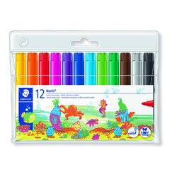 Staedtler Noris Kids Jumbo Fibre Tip Colour Markers Assorted Pack of 12