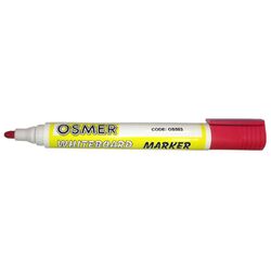 Osmer Whiteboard Marker Bullet Tip Pack of 12 Red