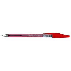 Osmer Medium Ballpoint Pens Pack of 12 Red