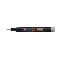 Uni Posca Brush Marker PCF-350 0.1-10mm Gold