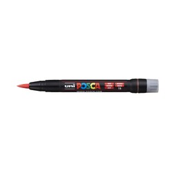 Uni Posca Brush Marker PCF-350 0.1-10mm Red
