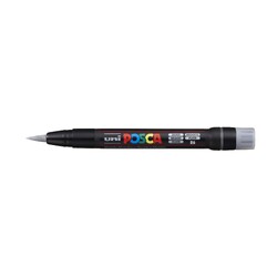 Uni Posca Brush Marker PCF-350 0.1-10mm Silver