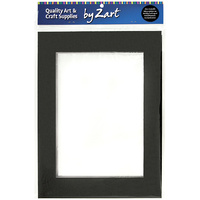 Pre-Cut Mountboard Frames Black & White A5 Double Sided Pack of 10