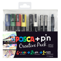 Posca + Pin Creative Set of 8