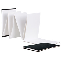 Concertina Fold Out Journal Pack of 10 13 x 19cm 250gsm