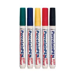 Hobby Line Porcelain Markers 1.5mm Nib Pack of 5 Assorted Colours
