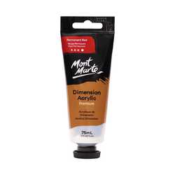 Mont Marte Dimension Acrylic Paint Permanent Red 75ml