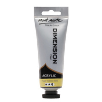Mont Marte Dimension Acrylic Paint Pearl Yellow Mid 75mls