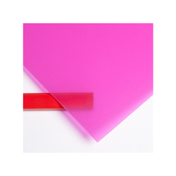 Polypropylene Coloured Strawberry/Pink Transparent 1250 x 650 x 0.6mm