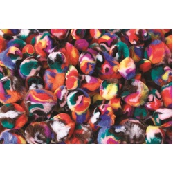 Rainbow Pom Poms 12-40mm x 300 Pieces