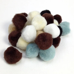 Pom Poms 25mm Winter Pk 30