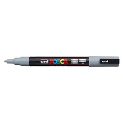 Uni Posca Markers Fine PC-3M 1.3mm Grey