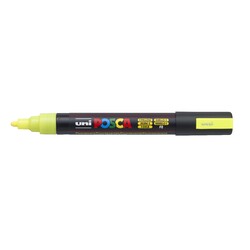 Uni Posca Markers Medium PC-5M 2.5mm Fluoro Yellow