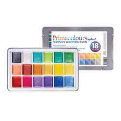 Primecolours Pearlescent Watercolour Paint Set of 18