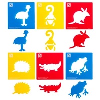 Australian Animals Series #2 Soft Stencil Set of 6