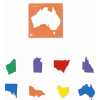 Australian States Map Soft Stencil Set of 8