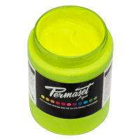 Permaset Aqua Fluorescent Fabric Ink 300ml - Glow Yellow