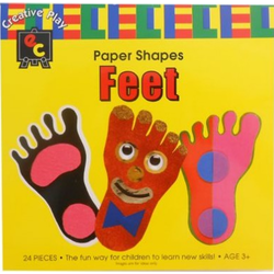 36% OFF! Paper Feet Shapes 24Pce 140mm x 130mm
