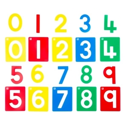 Educational Colours Number Stencils Set of 20