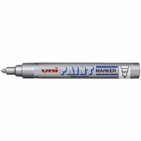 UNI PX-20 Paint Marker Thick 2.8mm Bullet Tip Silver