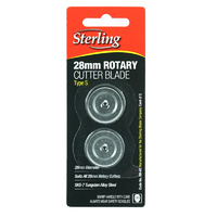 Sterling Rotary Cutter 28mm Replacement Blades 2 pack