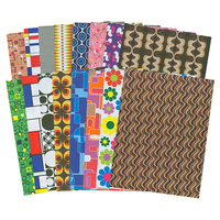 Pattern Paper Retro Pop Art A4, 32 Sheets 16 Designs