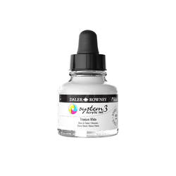 Daler-Rowney System3 Opaque Drawing Ink 29.5mL Titanium White