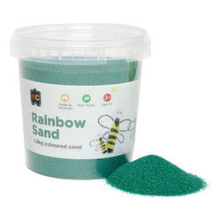 EC Coloured Rainbow Sand - Dark Green 1kg