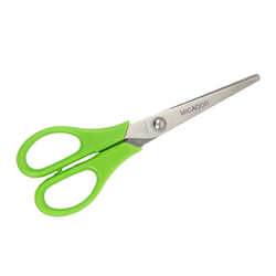 Student Scissors 165mm Green Handle - Left Handed