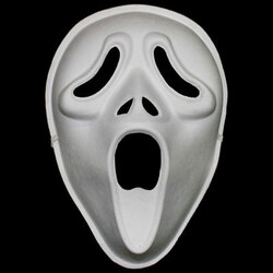 Paper Pulp Scream Mask Each with Elastic