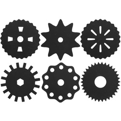 Scratch Art Cogs & Gears, Multi Colour Reveal, Pack of 24 Cogs & Gears - 24 Scrapers NEW!
