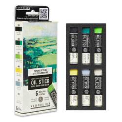 Sennelier Mini Oil Stick Set of 6 - Landscape