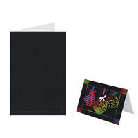 Scratch Art Greeting Cards, Rainbow Reveal Pack of 30 Including 30 Scrapers