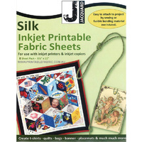 Inkjet Silk Fabric Sheets 8.5 x 11" 10 Sheets