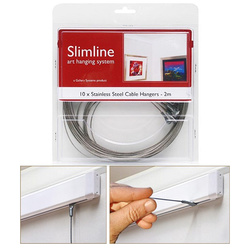 Slimline System Stainless Cable Hanger Pk 10 x 2m