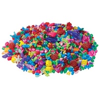 Craft Beads Assorted Colours Shapes and Sizes, 250g