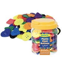 Basics Giant Buttons Assorted 500g 110 Pieces
