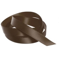 Satin Ribbon 10mm Brown 30m Roll