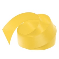 Satin Ribbon 25mm Yellow 30m Roll