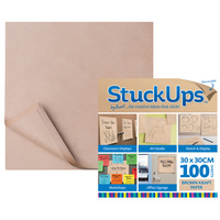 StuckUps 30 x 30cm Brown Kraft Super Size Post-it Type Notes