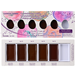 Kuretake Gansai Tambi Granulating Watercolours 5pk