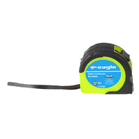 Tape Measure 8m/26ft Rubberized Case, Swing Cord & Belt Clip