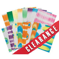 34% OFF -Tie Dyed Crepe Paper 16 Sheets 39x30cm