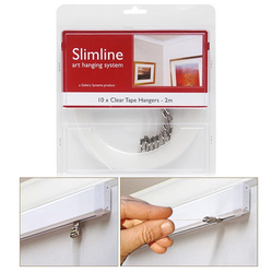 Slimline System Clear Tape Hanger Pk 10 x 2m 