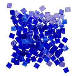 Mandala Art Mosaic Glass Tiles 1kg 2.5 x 2.5cm Blue Lagoon